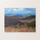 puzzels - Uitzicht in het najaar, blauwe parkeerpl (Horizontaal)