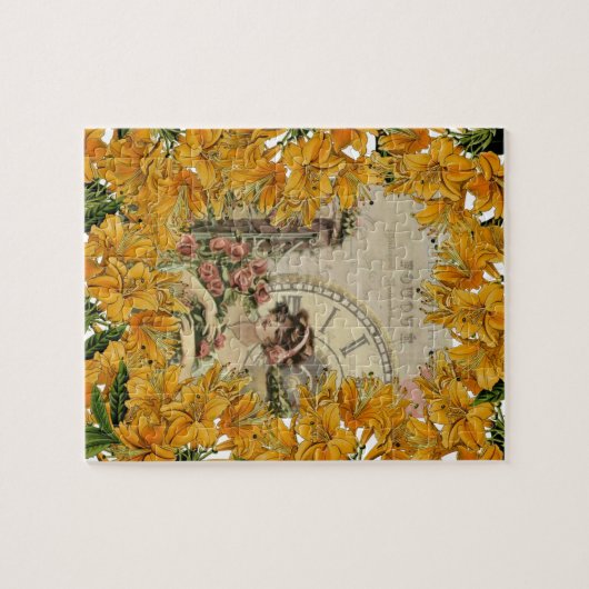 Puzzels Victoriaans Floral Flowers (Horizontaal)