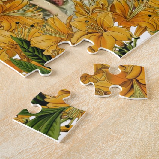 Puzzels Victoriaans Floral Flowers (Zijkant)