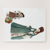 Puzzels Victoriaans Floral Woman & Child (Horizontaal)