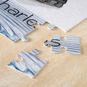 Puzzels Visser Vis Zon Water Wolken Vissen (Zijkant)