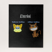 Puzzels voor en na koffie-katten (Verticaal)