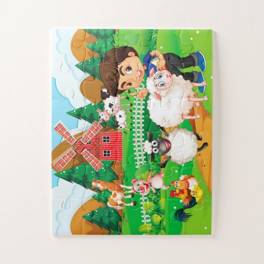 puzzels voor jonge kinderen (Verticaal)