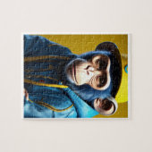 Puzzels voor kinderen - aap (Horizontaal)