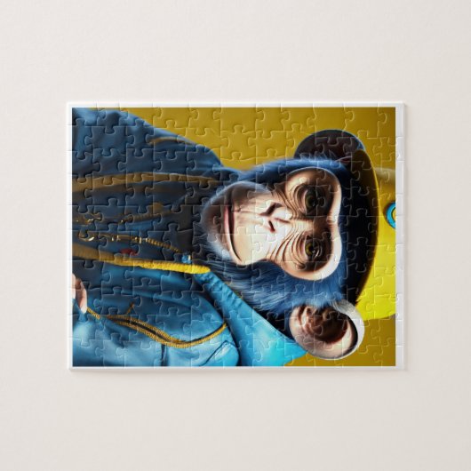 Puzzels voor kinderen - aap (Horizontaal)