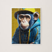 Puzzels voor kinderen - aap (Verticaal)