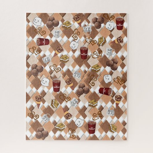 Puzzels Warme Chocolade Marshmallow (Verticaal)