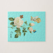 Puzzels Witte Engel Blauwe Vlinder Bloem (Horizontaal)