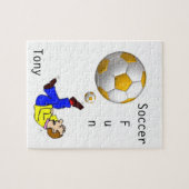 Puzzels Witte Gele Voetbal (Horizontaal)