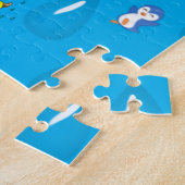 Puzzels Wolken Regen Rode Paraplu (Zijkant)