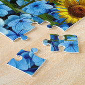 Puzzels Zonnebloem Fee Blauw Bloem (Zijkant)