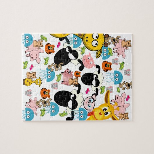 Puzzels Zoo Animals Varkens Giraffe (Horizontaal)