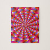 Puzzelspiraal van bollen in roze en Violet Legpuzzel (Verticaal)