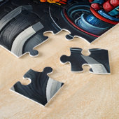 Puzzelstuk Autisme Truck Legpuzzel (Zijkant)