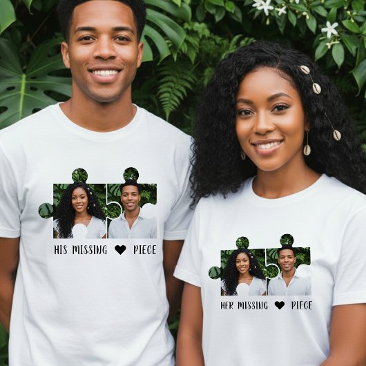 Puzzelstuk Foto Koppel T-shirt