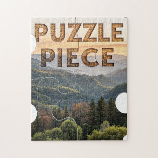 "Puzzelstuk" Natuur  Berg & Bos   Legpuzzel (Verticaal)