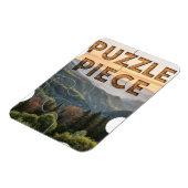 "Puzzelstuk" Natuur Berg & Bos Magneet (Linkerzijde)