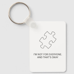 Puzzelstuk Niet Voor Iedereen – Individualiteit Ci Sleutelhanger