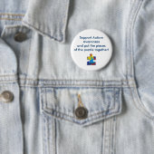 puzzelstuk, ondersteuning van Autisme Awarenessand Ronde Button 5,7 Cm (In situ)