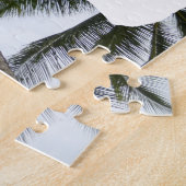 Puzzelstuk Puzzel: Palmbomen, voeg eigen foto toe Legpuzzel (Zijkant)