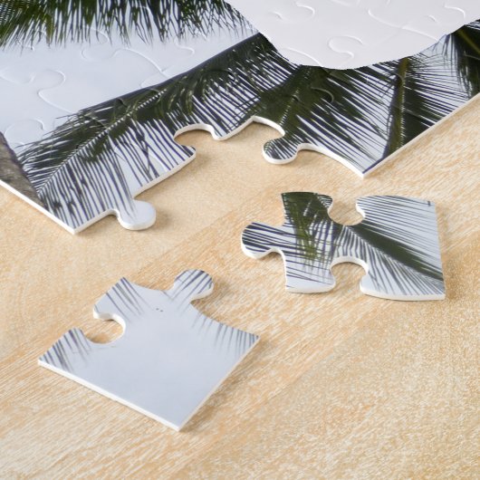 Puzzelstuk Puzzel: Palmbomen, voeg eigen foto toe Legpuzzel (Zijkant)