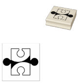 puzzelstuk rubberstempel (Gestempeld)