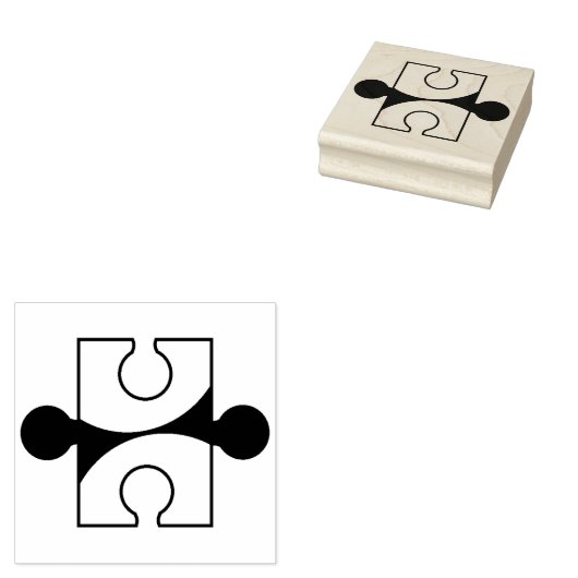 puzzelstuk rubberstempel (Gestempeld)