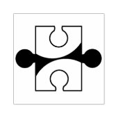 puzzelstuk rubberstempel (Afrduk)