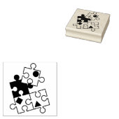 puzzelstuk rubberstempel (Gestempeld)