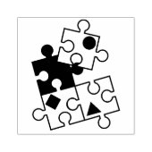 puzzelstuk rubberstempel (Afrduk)