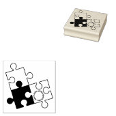 puzzelstuk rubberstempel (Gestempeld)