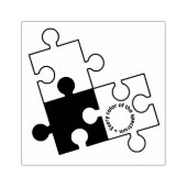 puzzelstuk rubberstempel (Afrduk)