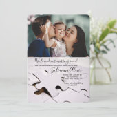 Puzzelstukfoto-uitnodiging Kaart (Staand voorkant)