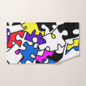 puzzelstukjes bad handdoek (Handdoek)