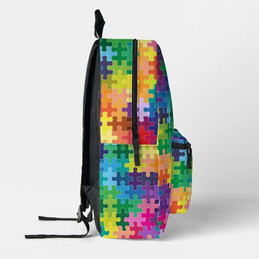 puzzelstukjes bedrukte rugzak (Links)