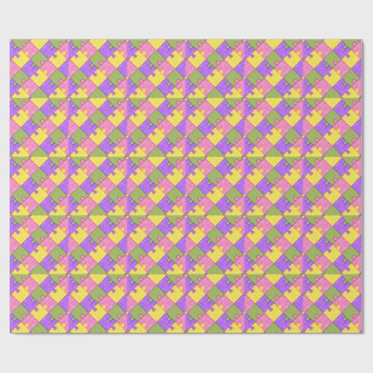 puzzelstukjes cadeaupapier (Vlak)