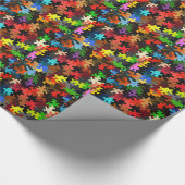 puzzelstukjes cadeaupapier (Hoek)