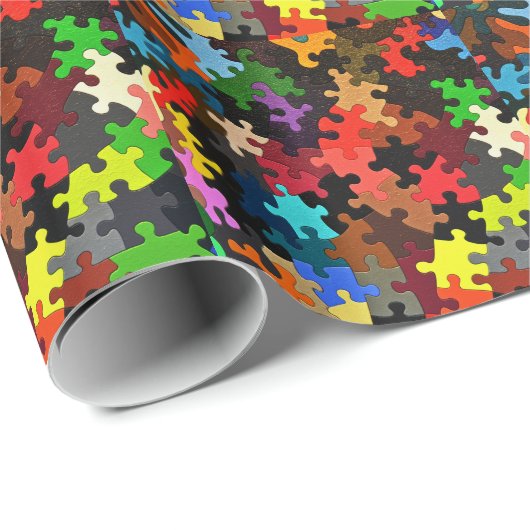 puzzelstukjes cadeaupapier (Rol Hoek)