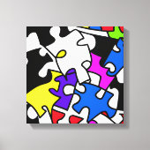 puzzelstukjes canvas afdruk (Voorkant)