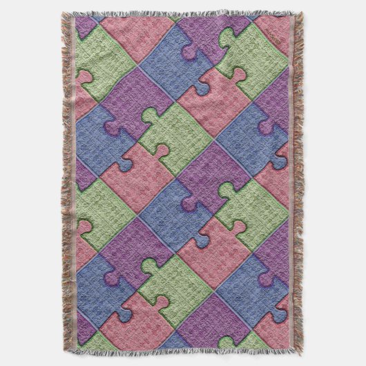 puzzelstukjes deken (Voorkant Verticaal)