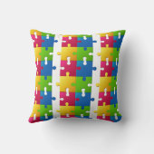 puzzelstukjes kussen (Achterkant)