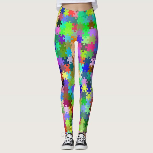 puzzelstukjes leggings (Voorkant)