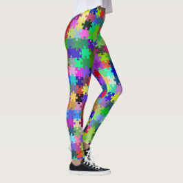 puzzelstukjes leggings