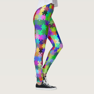 puzzelstukjes leggings