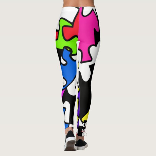 puzzelstukjes leggings (Achterkant)