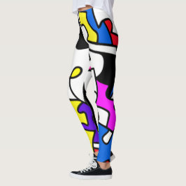 puzzelstukjes leggings