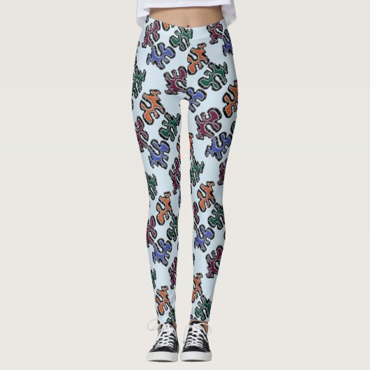 Puzzelstukjes Leggings (Voorkant)