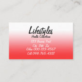 Puzzelstukjes op de markt voor geneesmiddelen voor visitekaartje (Achterkant)