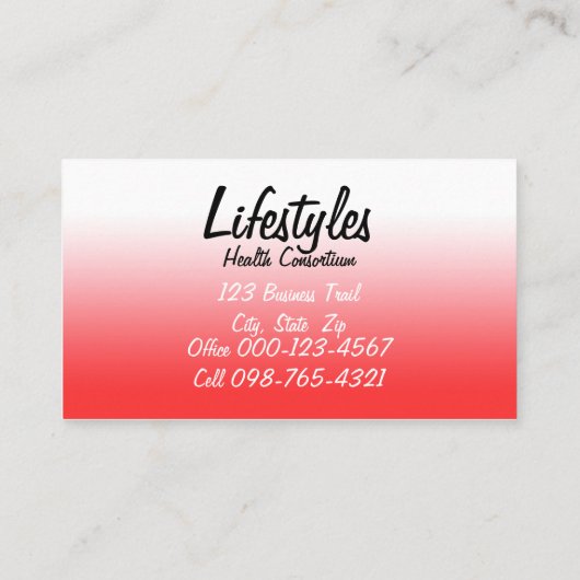 Puzzelstukjes op de markt voor geneesmiddelen voor visitekaartje (Achterkant)