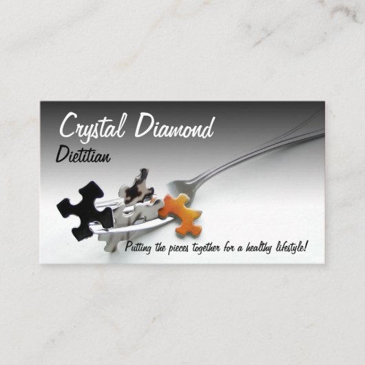 Puzzelstukjes op de markt voor geneesmiddelen voor visitekaartje (Voorkant)